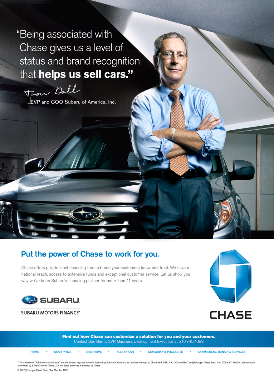 Chase Subaru Ad